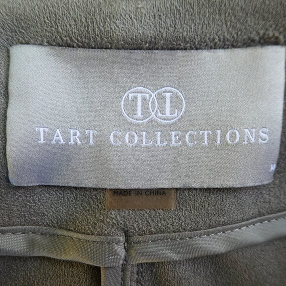 Tart Collections Mason Vest Faux Suede Ultra Soft Waterfall Open Front PoCKeTS - Picture 7 of 9